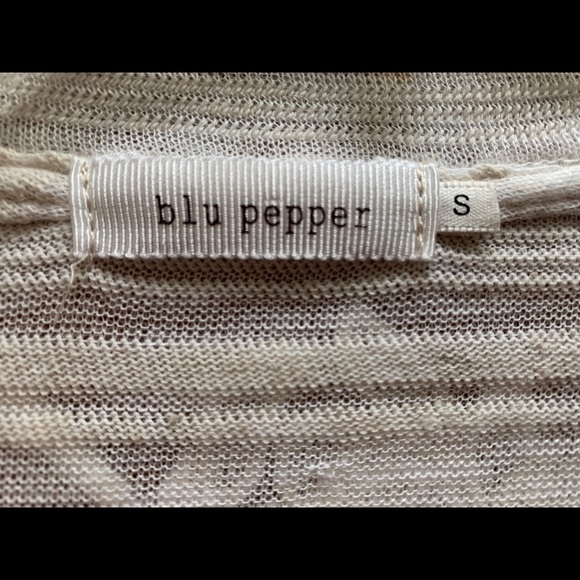 Blu Pepper Crochet Waterfall Cardigan - sz S - Picture 7 of 10